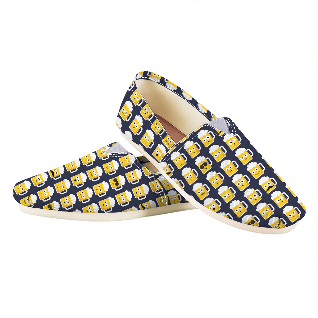 Beer Emoji Pattern Print Casual Shoes