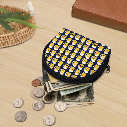 Beer Emoji Pattern Print Coin Purse