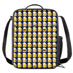 Beer Emoji Pattern Print Crossbody Lunch Bag