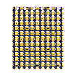 Beer Emoji Pattern Print Curtain