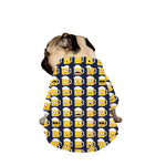 Beer Emoji Pattern Print Dog Zip Up Jacket
