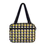 Beer Emoji Pattern Print Double Strap Bible Bag
