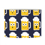 Beer Emoji Pattern Print Drum Lamp Shade