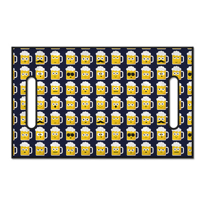 Beer Emoji Pattern Print Golf Cart Seat Cover