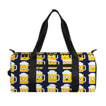 Beer Emoji Pattern Print Gym Bag