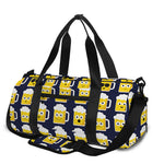 Beer Emoji Pattern Print Gym Bag