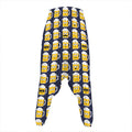 Beer Emoji Pattern Print Hammer Pants