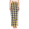 Beer Emoji Pattern Print High Slit Maxi Skirt