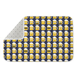 Beer Emoji Pattern Print Indoor Door Mat