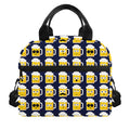 Beer Emoji Pattern Print Insulated Lunch Bag