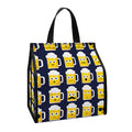 Beer Emoji Pattern Print Insulated Lunch Tote