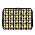 Beer Emoji Pattern Print Laptop Sleeve