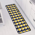 Beer Emoji Pattern Print Long Kitchen Mat