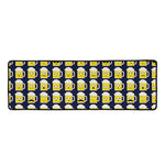 Beer Emoji Pattern Print Long Kitchen Mat