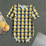 Beer Emoji Pattern Print Men's Bodysuit
