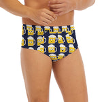 Beer Emoji Pattern Print Men's Briefs