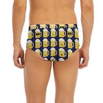 Beer Emoji Pattern Print Men's Briefs