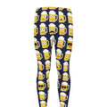 Beer Emoji Pattern Print Men's Leggings