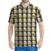 Beer Emoji Pattern Print Men's Polo Shirt