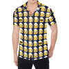 Beer Emoji Pattern Print Men's Shirt