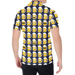 Beer Emoji Pattern Print Men's Shirt
