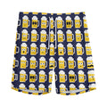Beer Emoji Pattern Print Men's Athletic Shorts