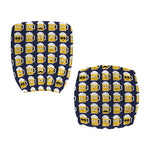 Beer Emoji Pattern Print Office Chair Cover