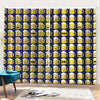 Beer Emoji Pattern Print Pencil Pleat Curtains