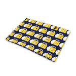 Beer Emoji Pattern Print Pet Cooling Mat Cover