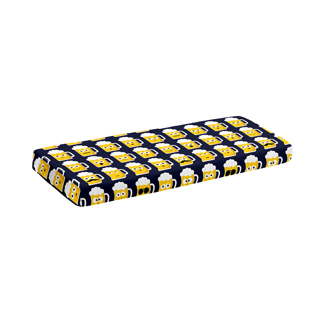 Beer Emoji Pattern Print Piano Keyboard Cover