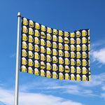 Beer Emoji Pattern Print Polyester Flag