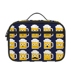 Beer Emoji Pattern Print Portable Lunch Bag