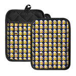 Beer Emoji Pattern Print Pot Holders With Pocket