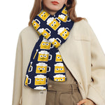 Beer Emoji Pattern Print Scarf