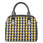 Beer Emoji Pattern Print Shoulder Handbag
