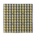 Beer Emoji Pattern Print Silk Bandana