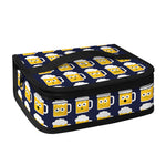 Beer Emoji Pattern Print Small Lunch Bag