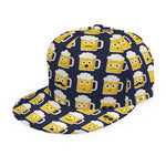 Beer Emoji Pattern Print Snapback Cap
