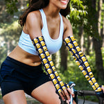 Beer Emoji Pattern Print Sun Protection Arm Sleeves