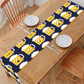 Beer Emoji Pattern Print Table Runner