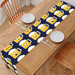 Beer Emoji Pattern Print Table Runner