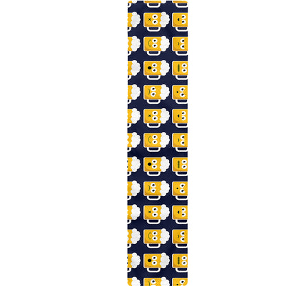 Beer Emoji Pattern Print Table Runner