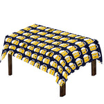 Beer Emoji Pattern Print Tablecloth