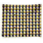 Beer Emoji Pattern Print Tapestry