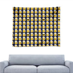 Beer Emoji Pattern Print Tapestry