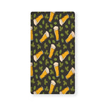 Beer Hop Cone And Leaf Pattern Print Baby Crib Sheet