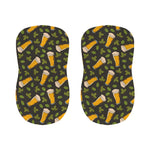 Beer Hop Cone And Leaf Pattern Print Bar Stool Covers