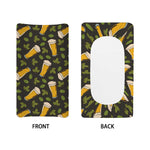 Beer Hop Cone And Leaf Pattern Print Changing Pad Cover