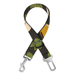 Beer Hop Cone And Leaf Pattern Print Dog Seat Belt