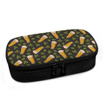 Beer Hop Cone And Leaf Pattern Print Insulin Cooler Travel Case